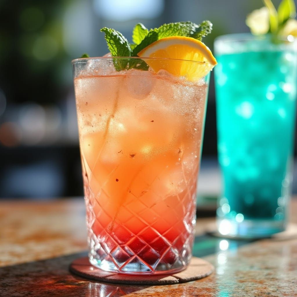 Joyful Gemstone Cocktail in Liquid Grove