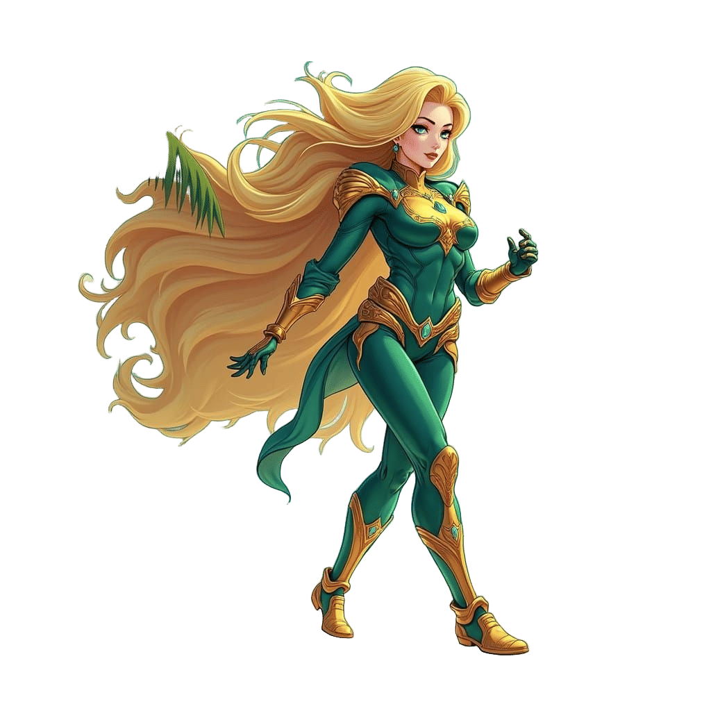 Goddess of the Tides, Anime-Inspired Superheroine