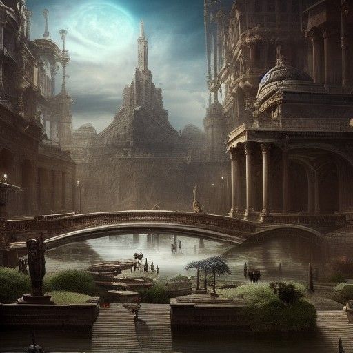 Dramatic Cogito Ergo Sum Digital Matte Painting