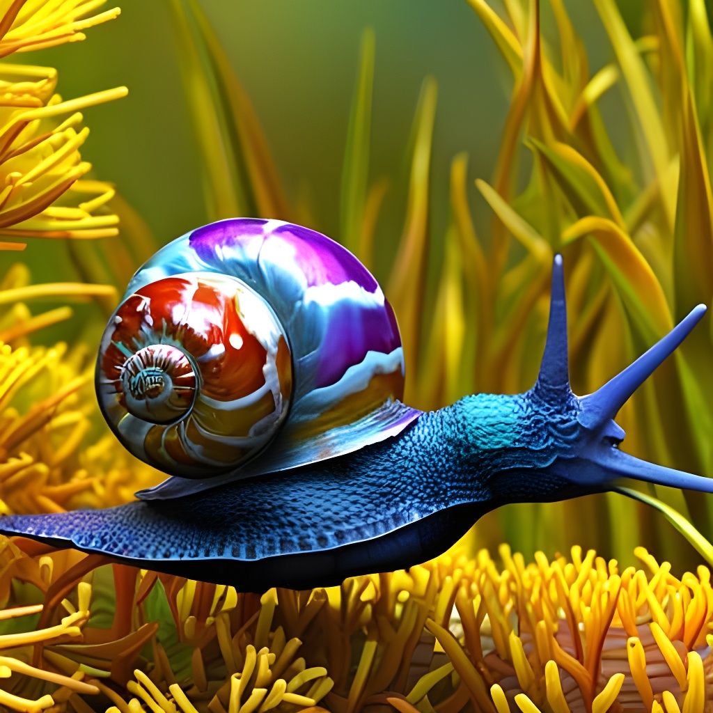 Multicolor Snail Rendered in Mandelbulb 3D