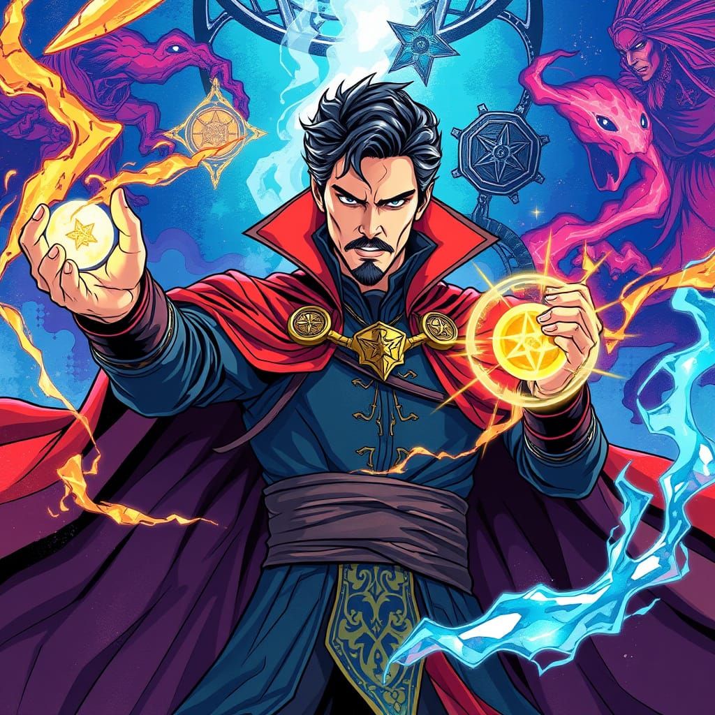 Dr. Strange Anime Key Visual Illustration