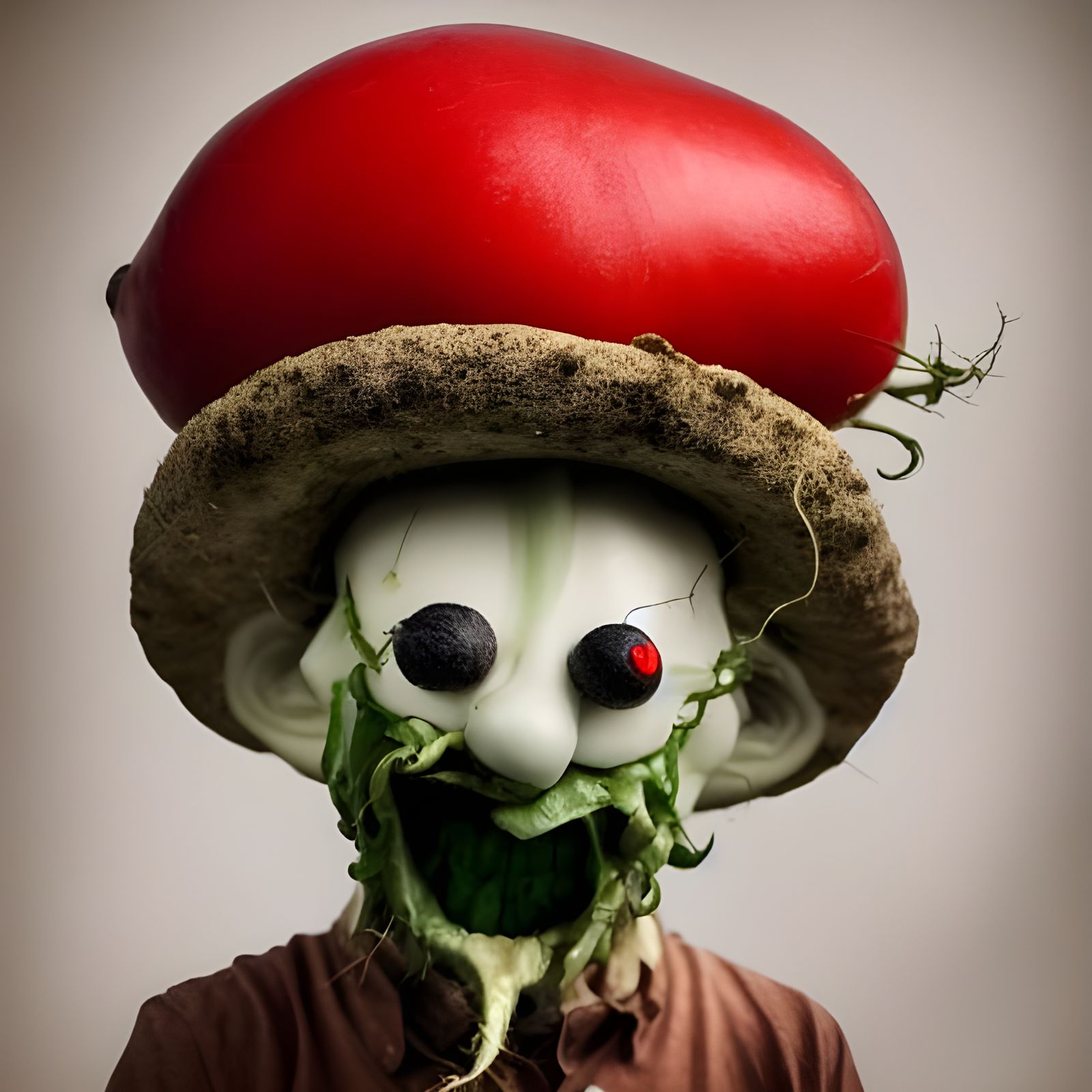 Radish Man Secures Victory: Ominous Body Horror