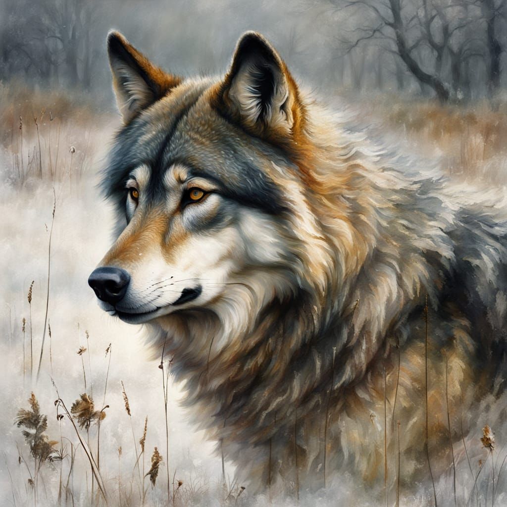 Wolf in Dutch Golden Age Style