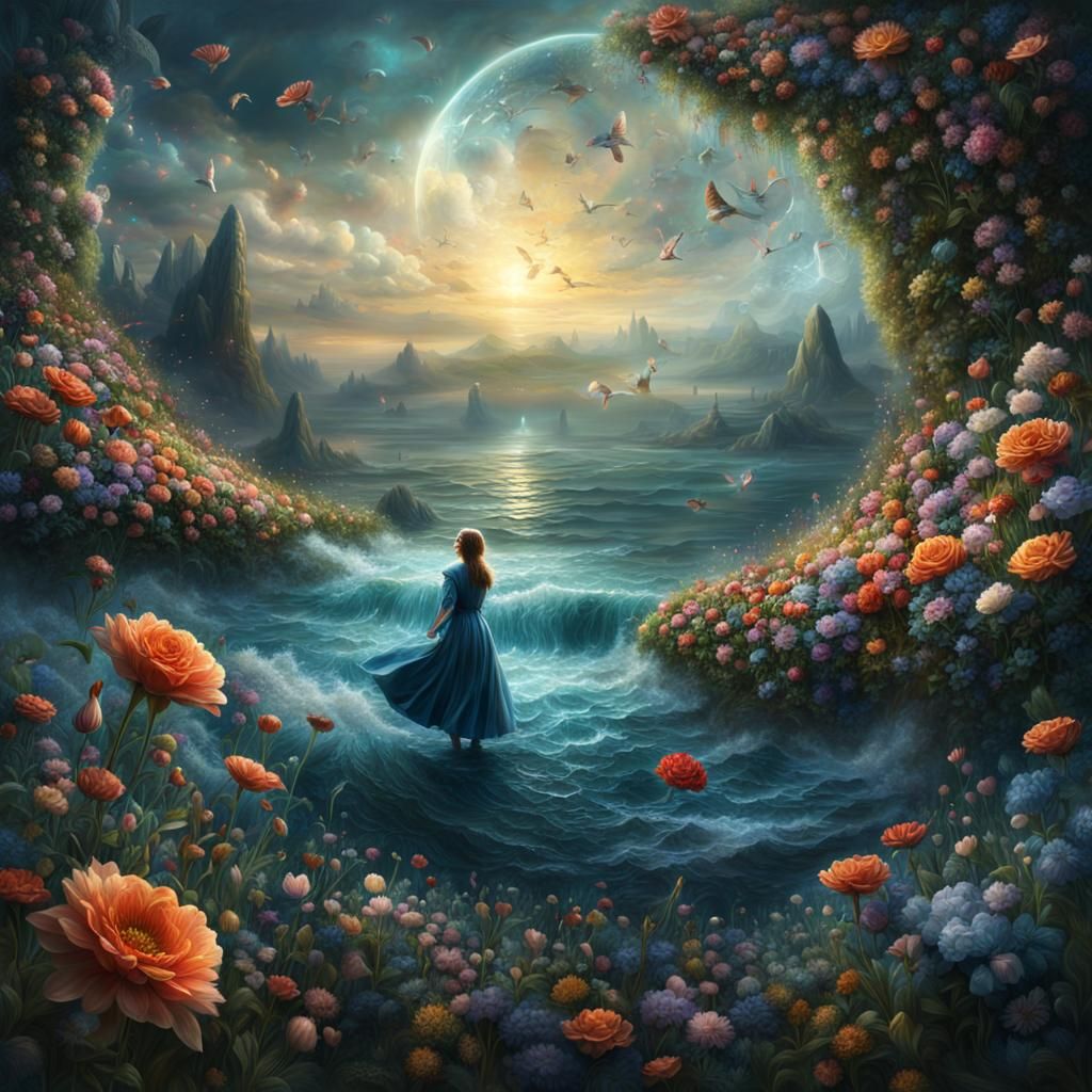 Eternal Dance: Floral Meadow of Souls