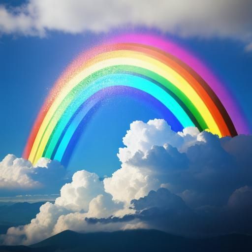 Colorful Rainbow Generated by AI