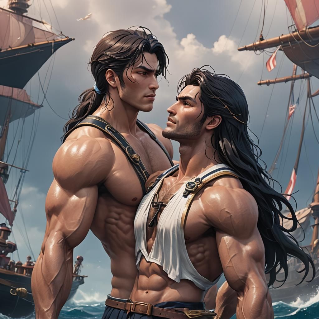 Gay Siren Sings to Sailor: 3D Anime Art