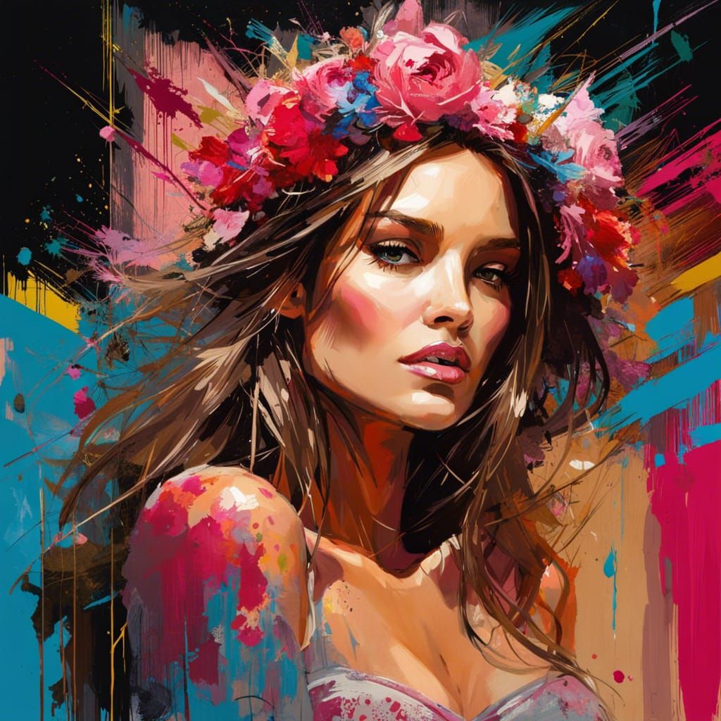 Beautiful Model in Speedpaint Fine Art Style