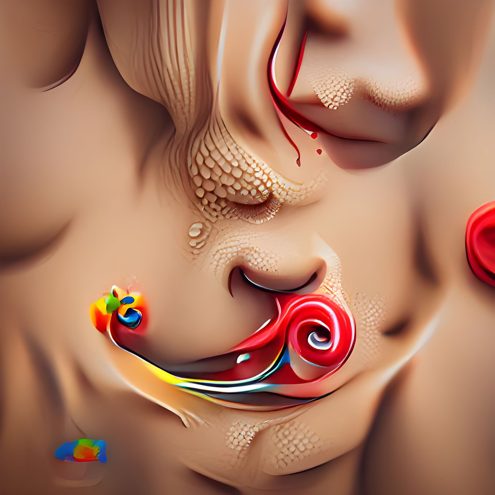 Maximalist Quilling Design in 8k Resolution