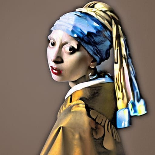 Lady Gaga as Girl with a Pearl Earring