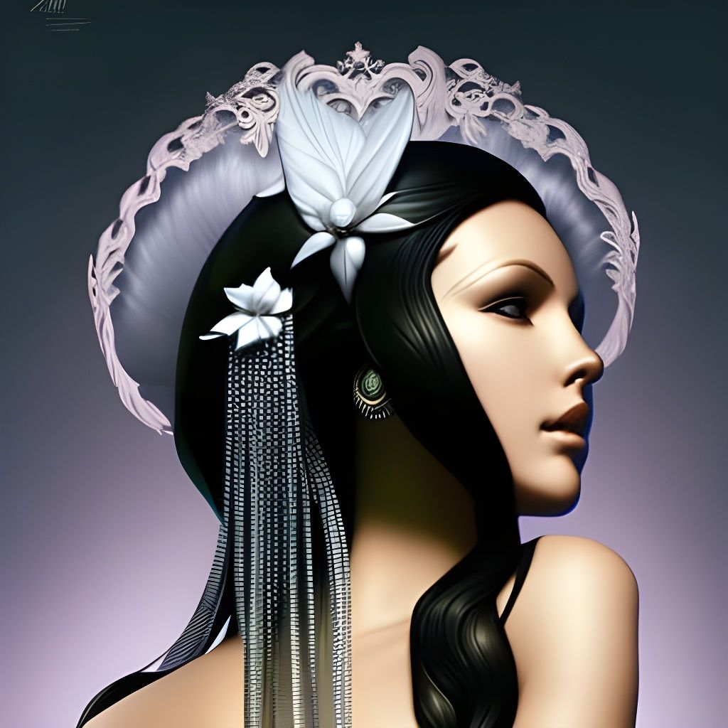 Glorious Aphrodite Statue: Digital Art Illustration