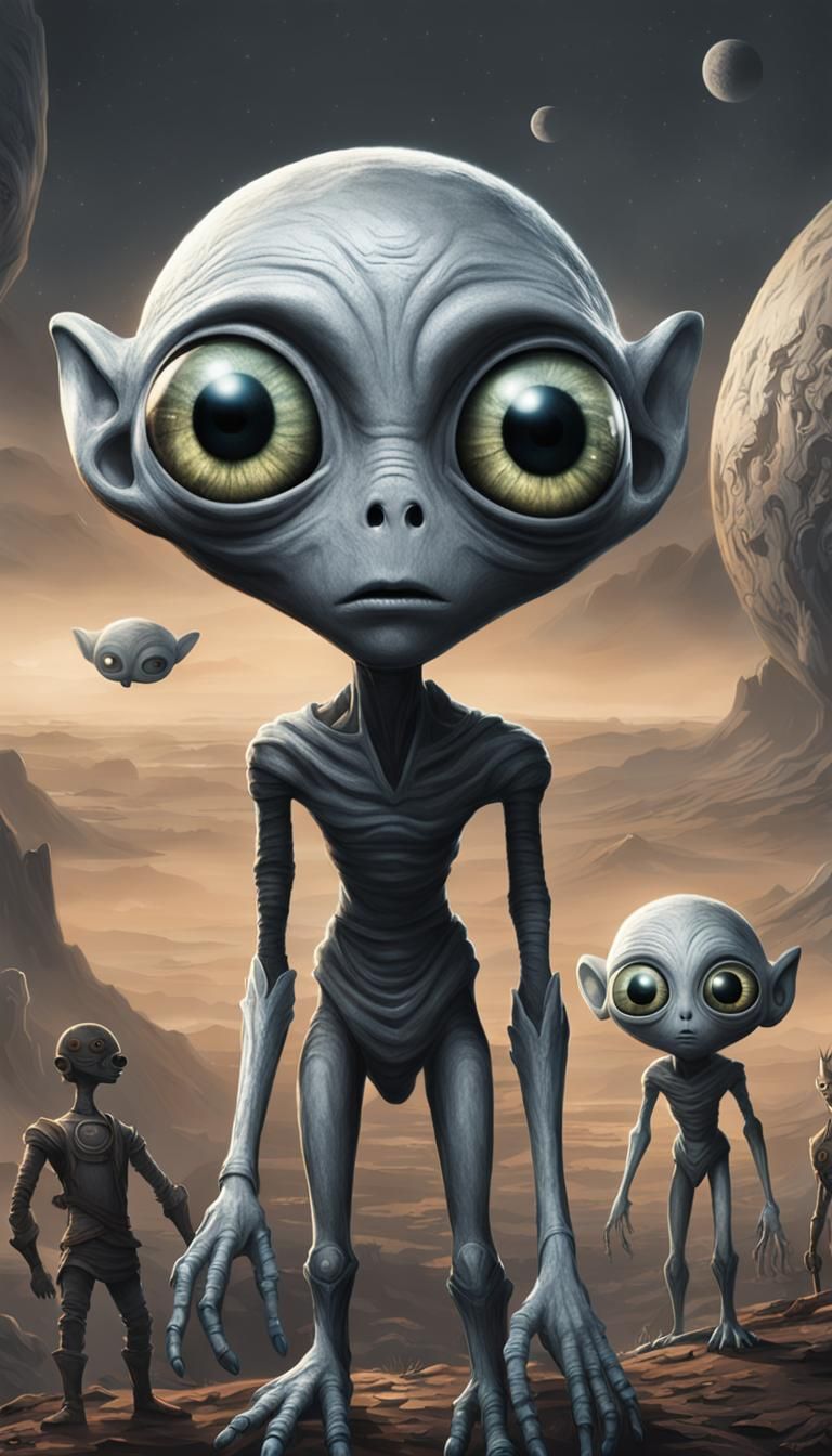 Grey Aliens Overseeing Enslaved Humanity