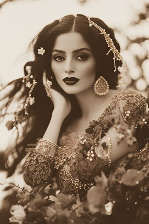 Goddess Rogue in Vintage Photograph