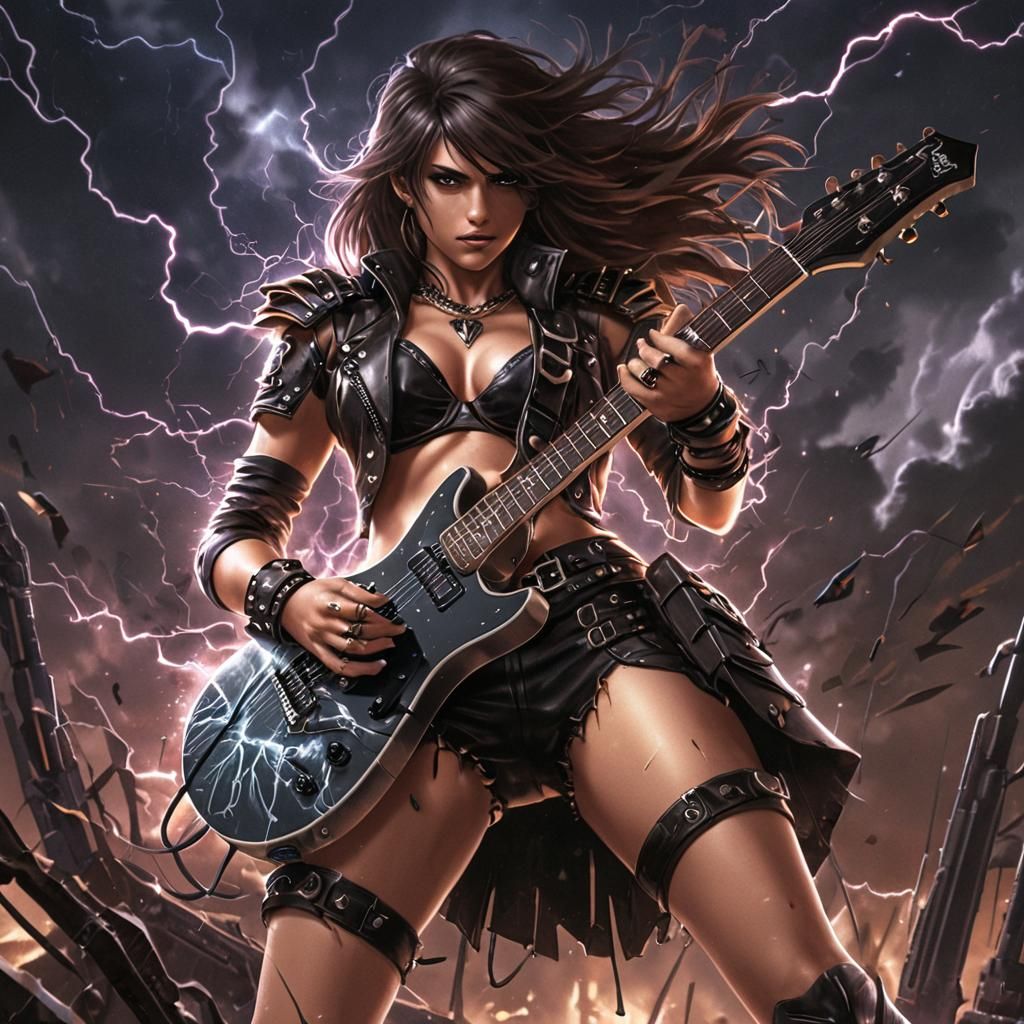Now that how you shred on an electric guitar!