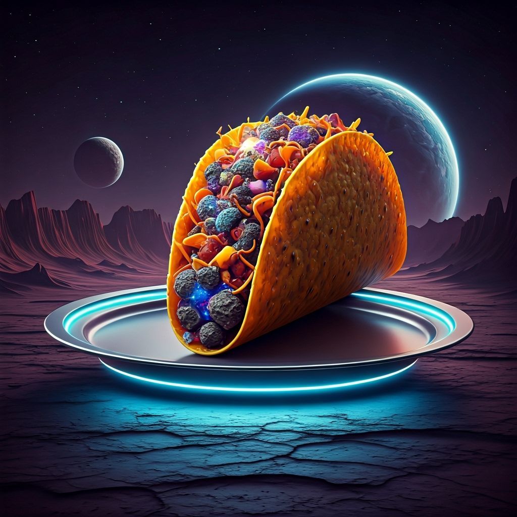 Cosmic Taco: Nebulae Shell with Asteroid Filling