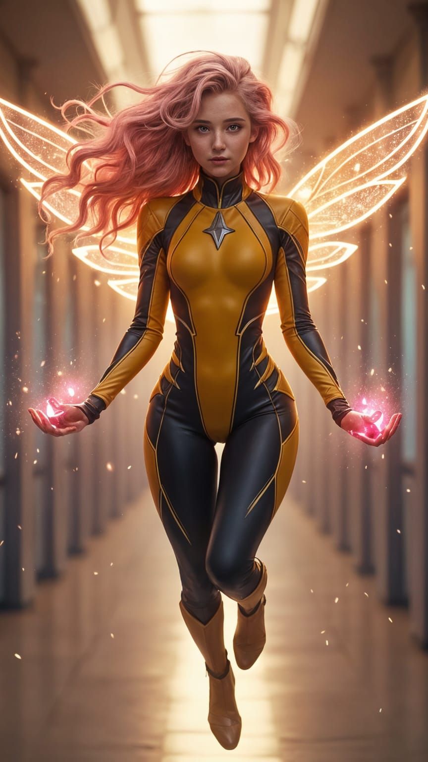 Pixie MCU Hero Portrait with Crystalline Wings