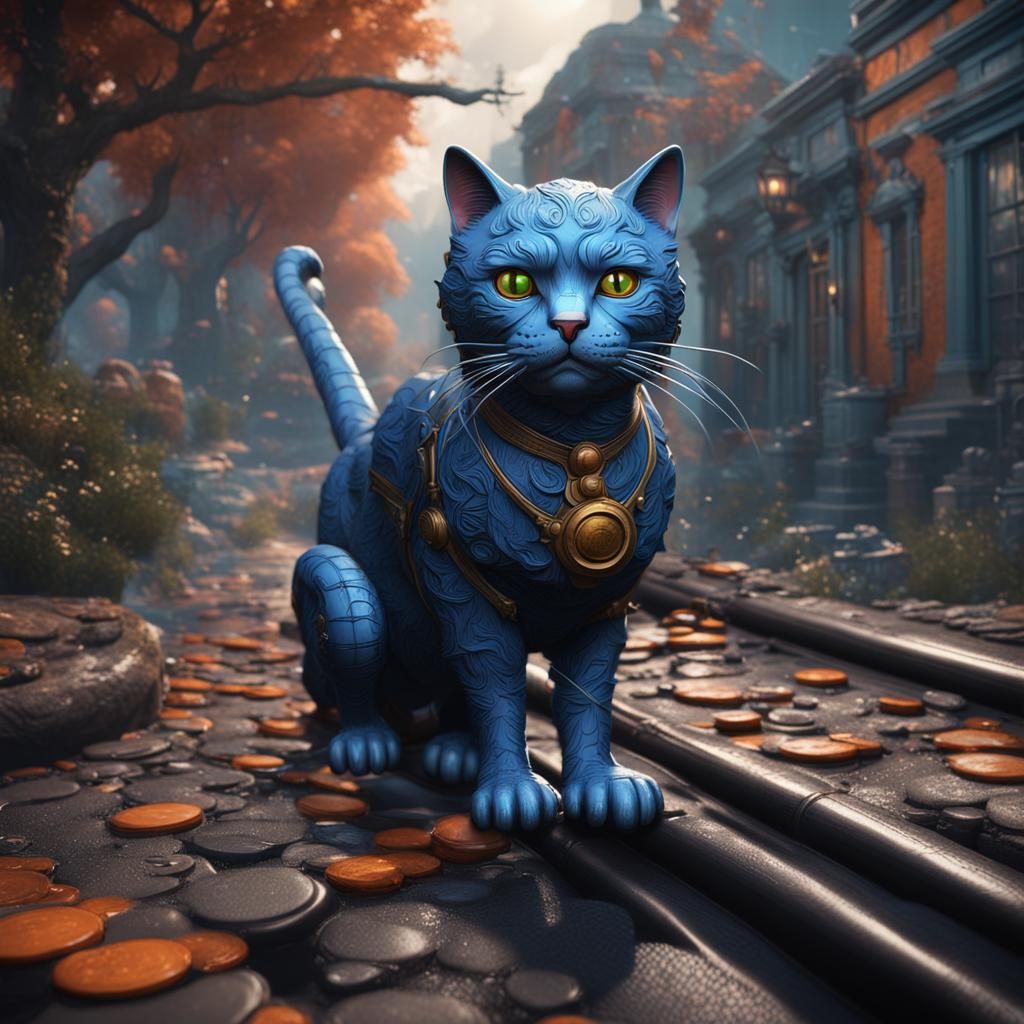 Vintage Cartoon Cat in 1930s Animation Style