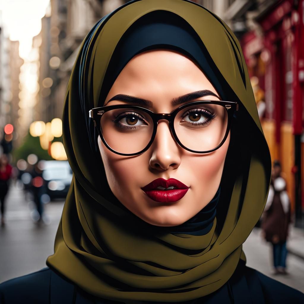 Hijabi Secretary Portrait