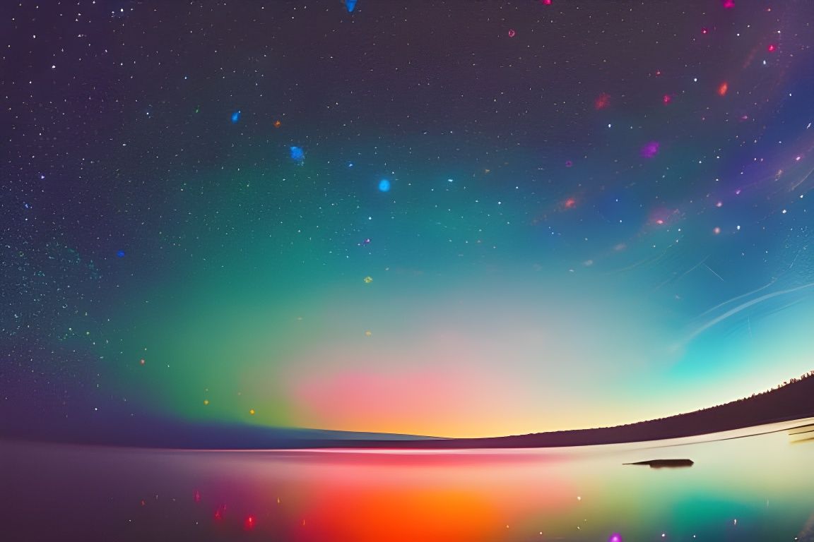 Dazzling Milky Way Galaxy in Psychedelic Art Style