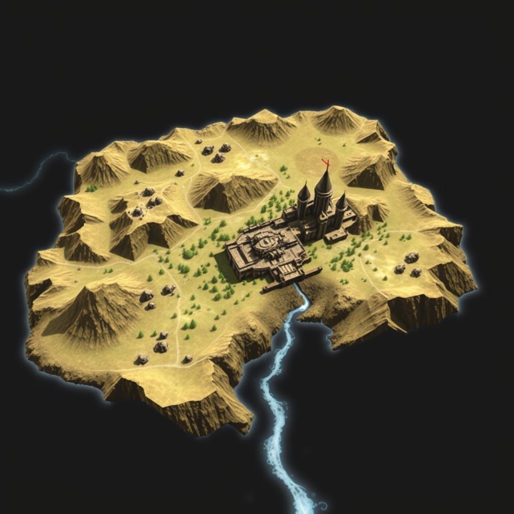 Ancient Dwemer Cityscape in the Heart of the Alik'r Desert