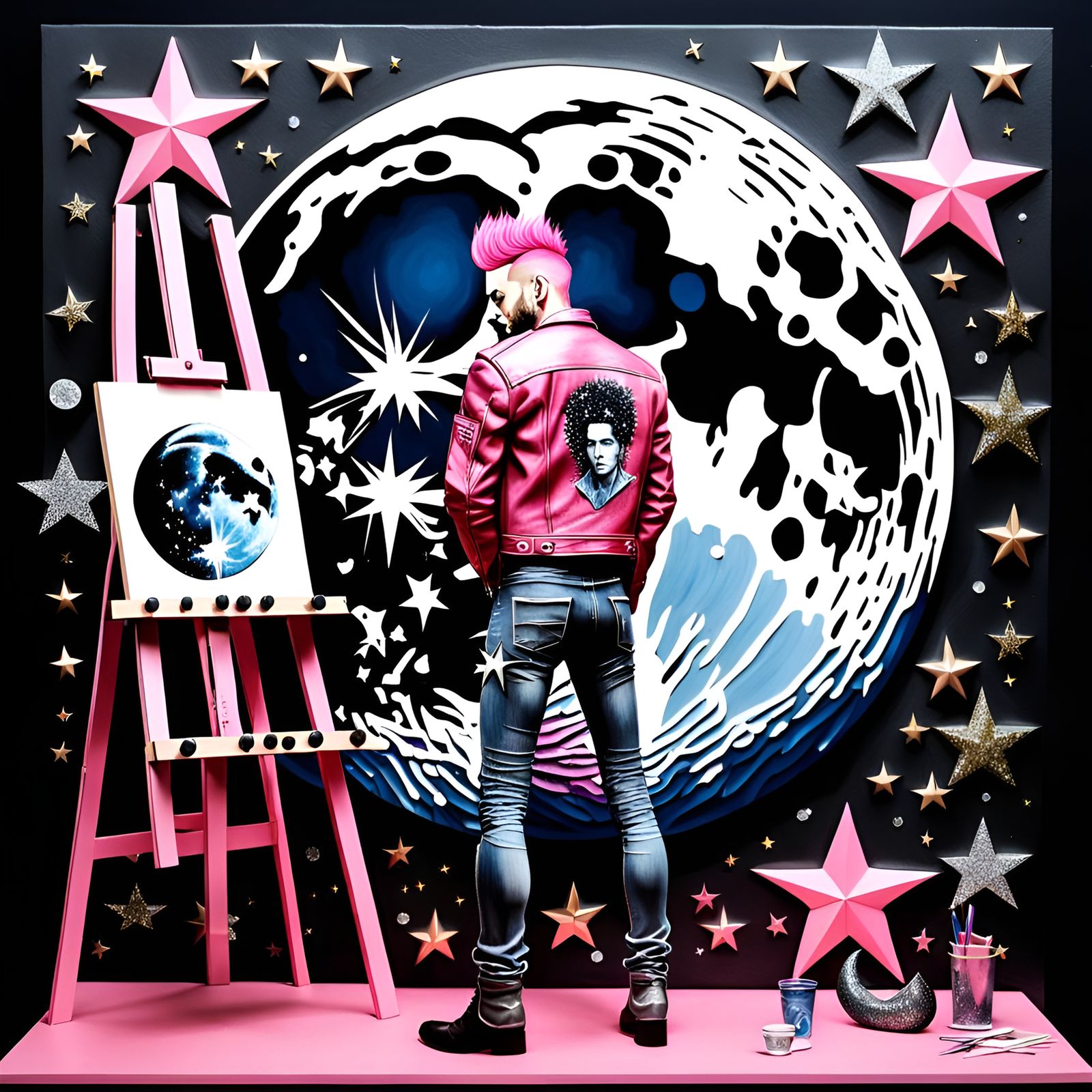 Nikko P., AI Artist Homage #1, Masterplayer