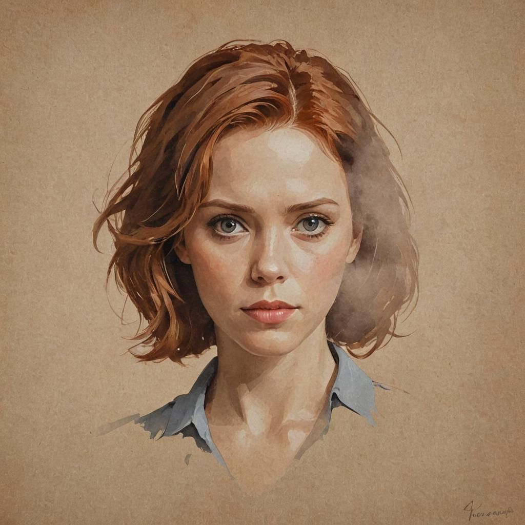 Dramatic Self-Portrait with Comic Book Flair