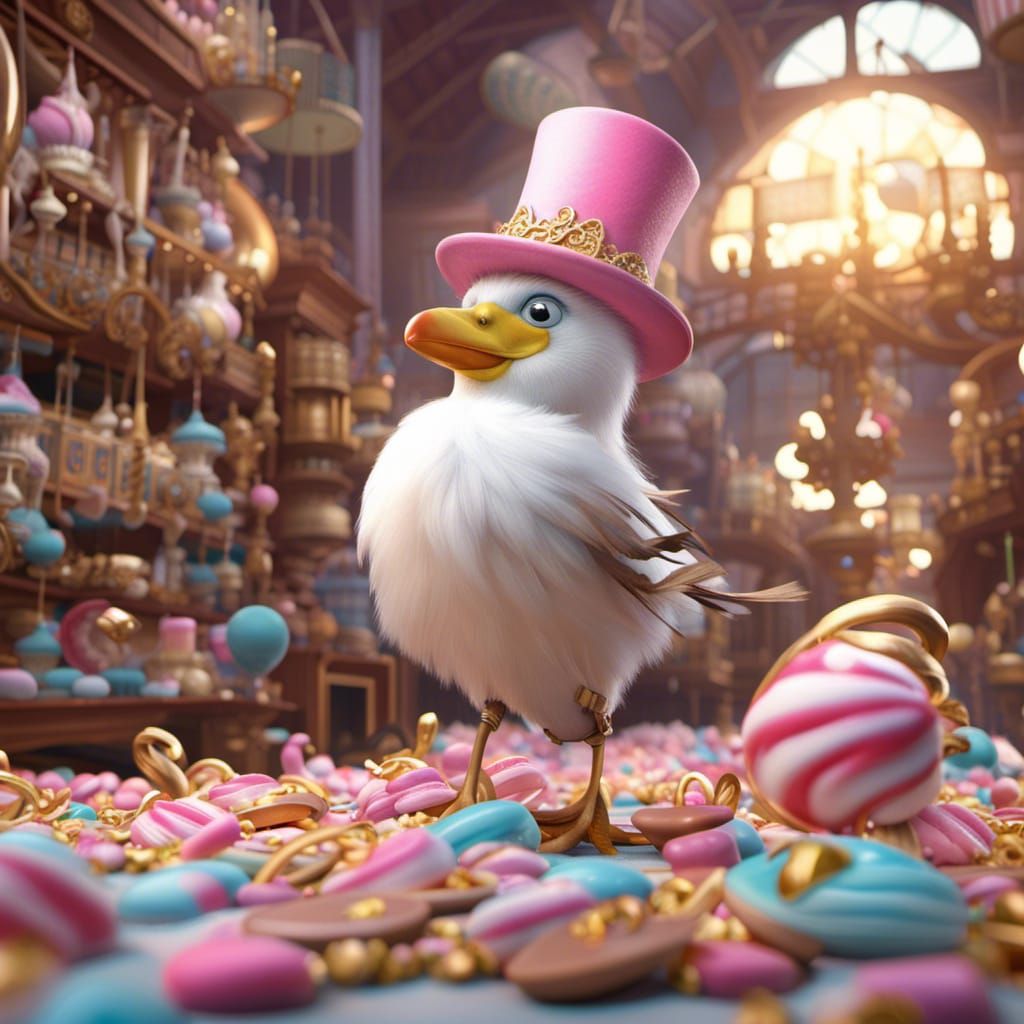 Golden Goose in Willy Wonka Candy Factory