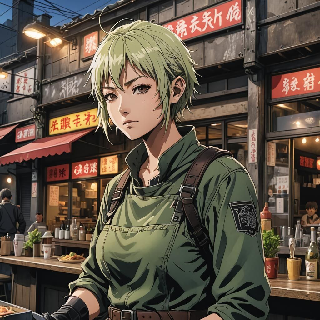 Nikaido as Short Hair Elven Ready to Fight