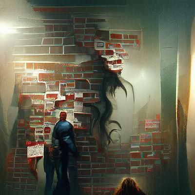 Sinister Wall of Shame, Digital Illustration