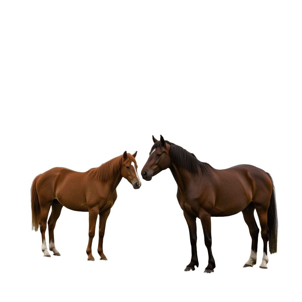 Horse Grazing near a Calm River