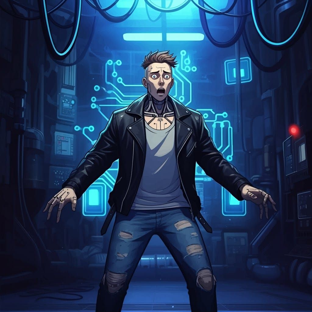 Alarm in a Biomechanical Hipster's Futuristic Lab