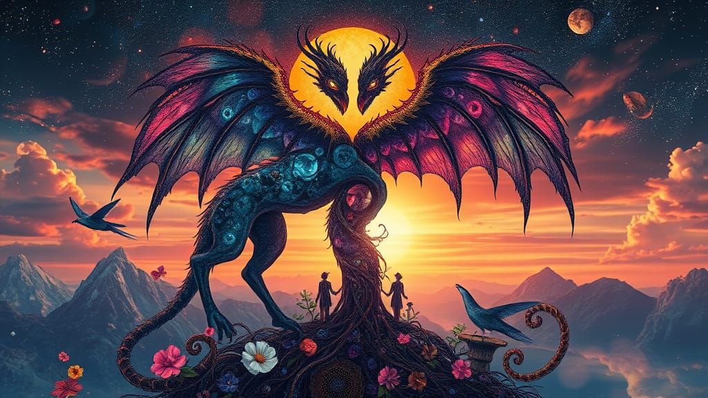 Cosmic Surrealism Meets Mystical Realism