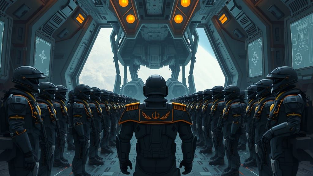 Muslim Space Marines Ready for Battle in Anime Style