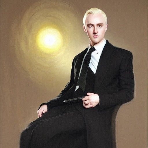 Draco Malfoy Portrait in Oil Painting