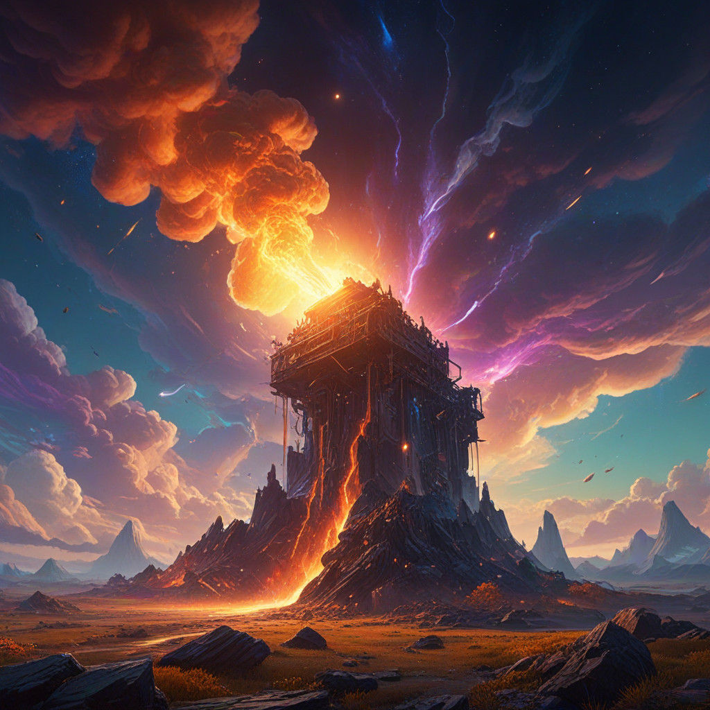 Divine Energy Forged in Cosmic Splendor