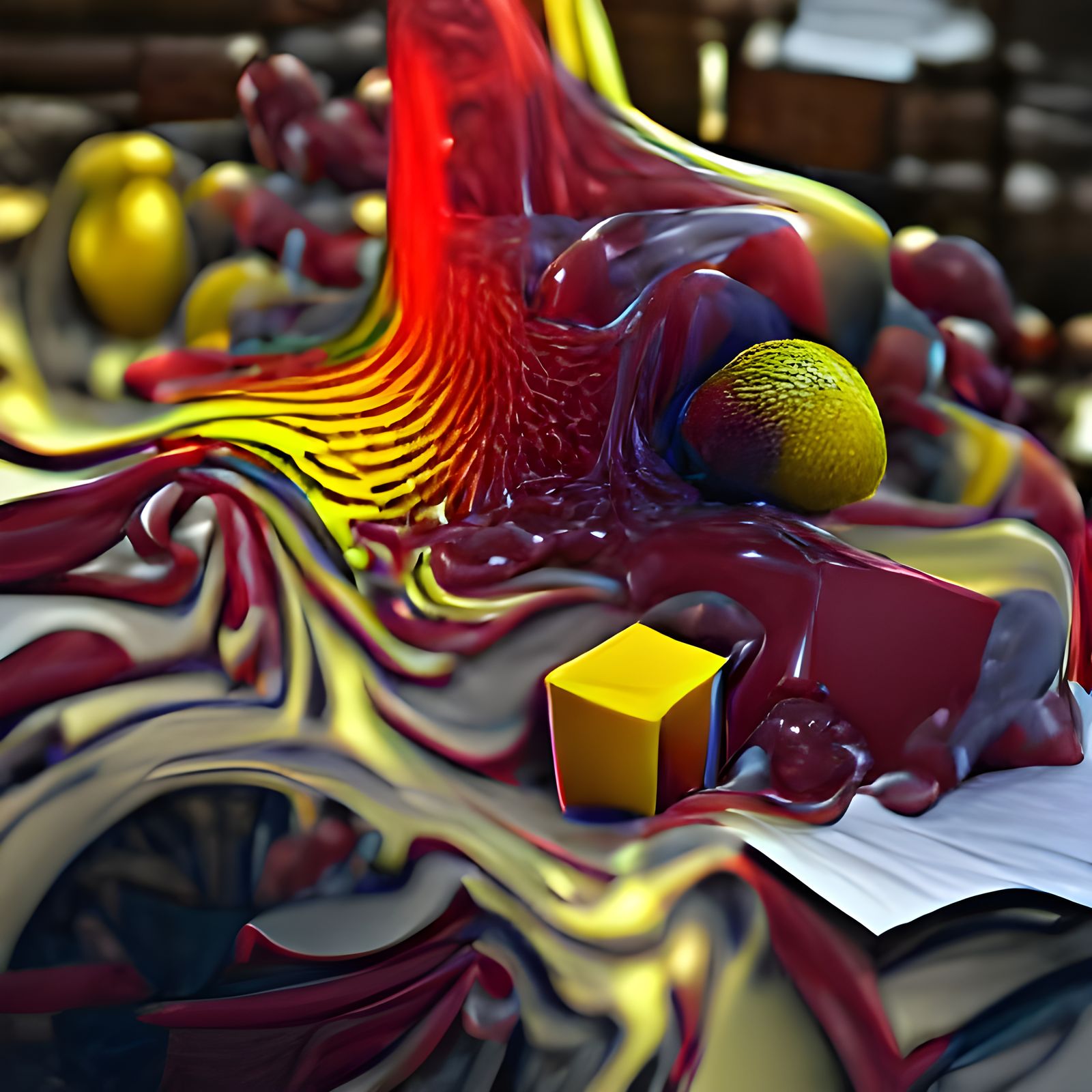 Cyberpunk Computational Fluid Dynamics Art