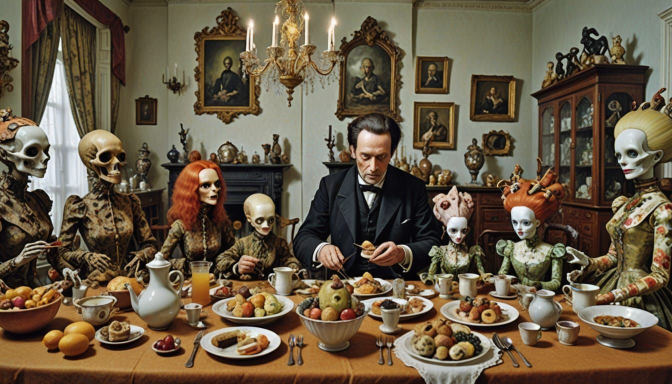 Bellmer's Dolls' Victorian Breakfast: A Surreal Scene