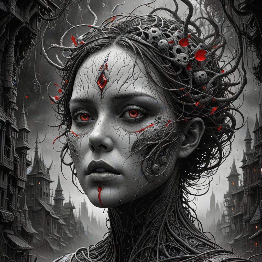 Surreal Artistic Portrait in a Dreamlike State