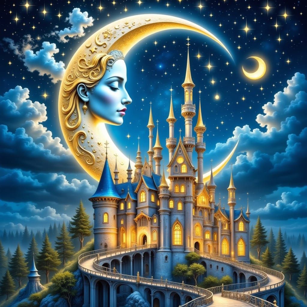 Regal Celestial Goddess Shines Bright in a Dreamy Fairy Tale...
