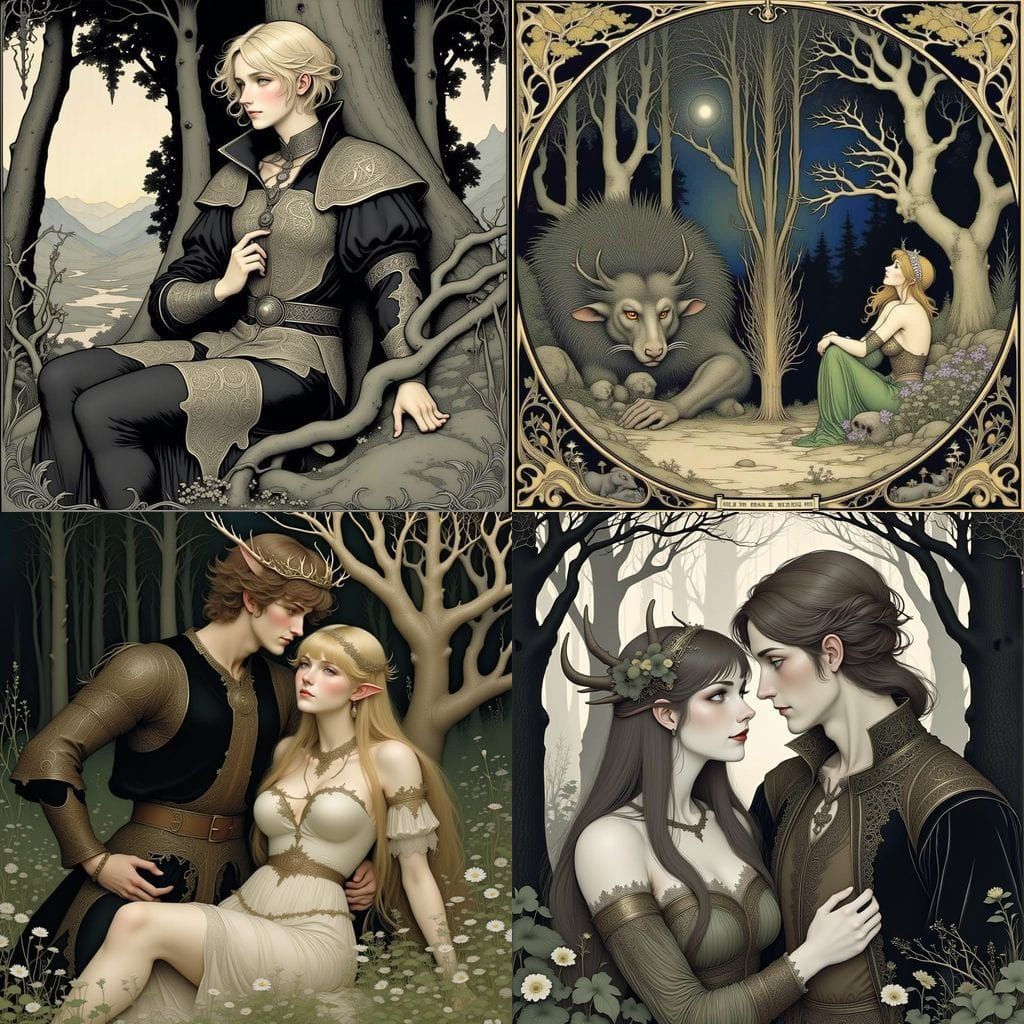 Cyberpunk Metal Antlers Unite in Futuristic Landscape