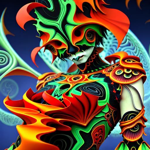 Sensuous Fractal Vector in Photorealistic 3D