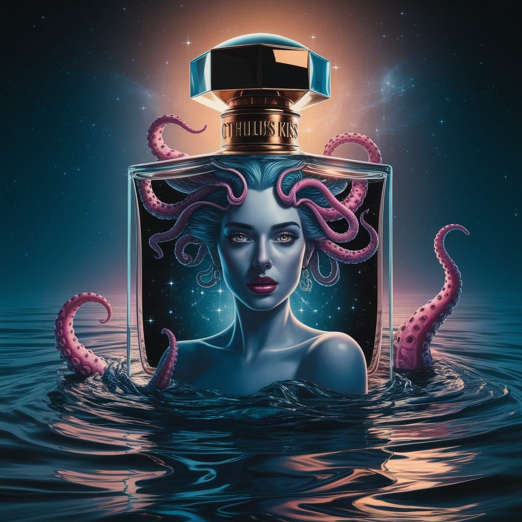 Ethereal Goddess in Cosmic Embrace