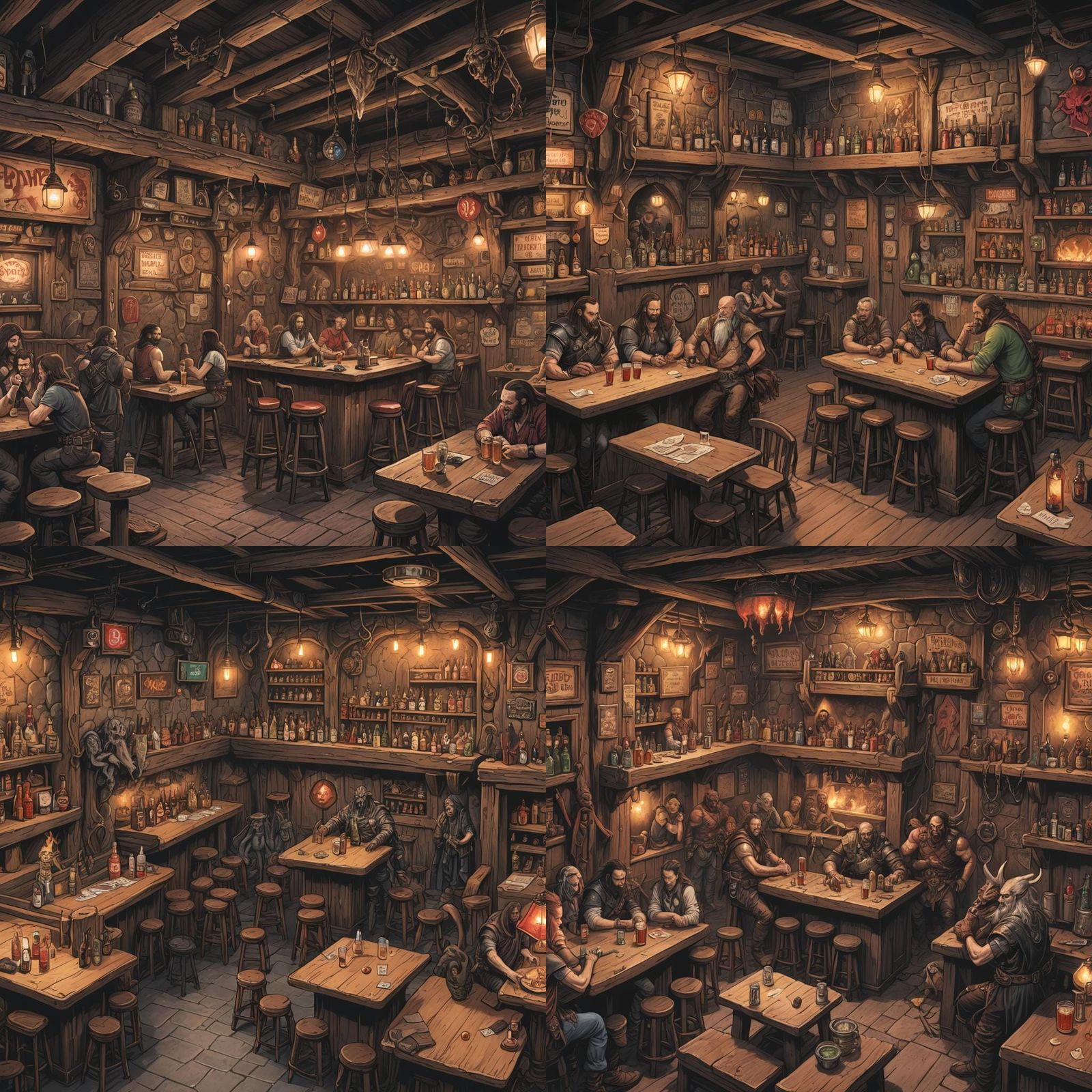 Hellish Dive Bar: Dungeons and Dragons Tavern