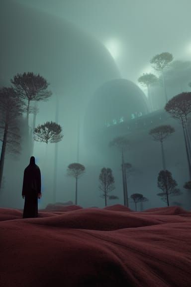 Hyperdetailed Forest Landscape Rendered in 3D