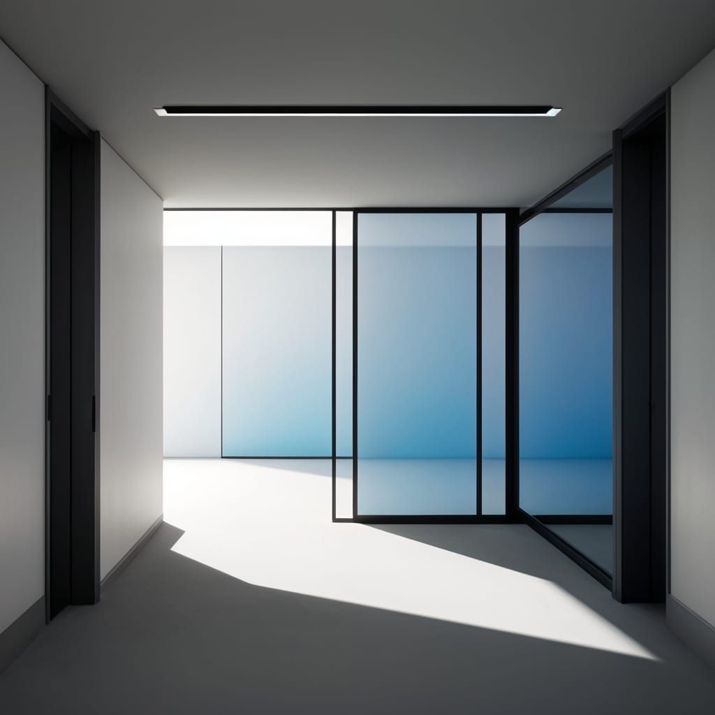 Surrealistic Landscape with Disorienting Perspective