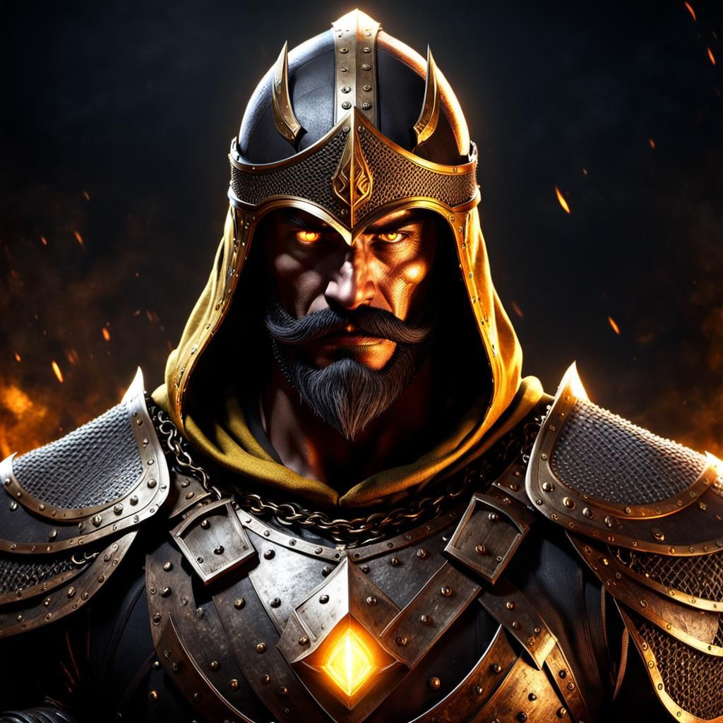 Ominous Knight-Paladin in Bronze Armor