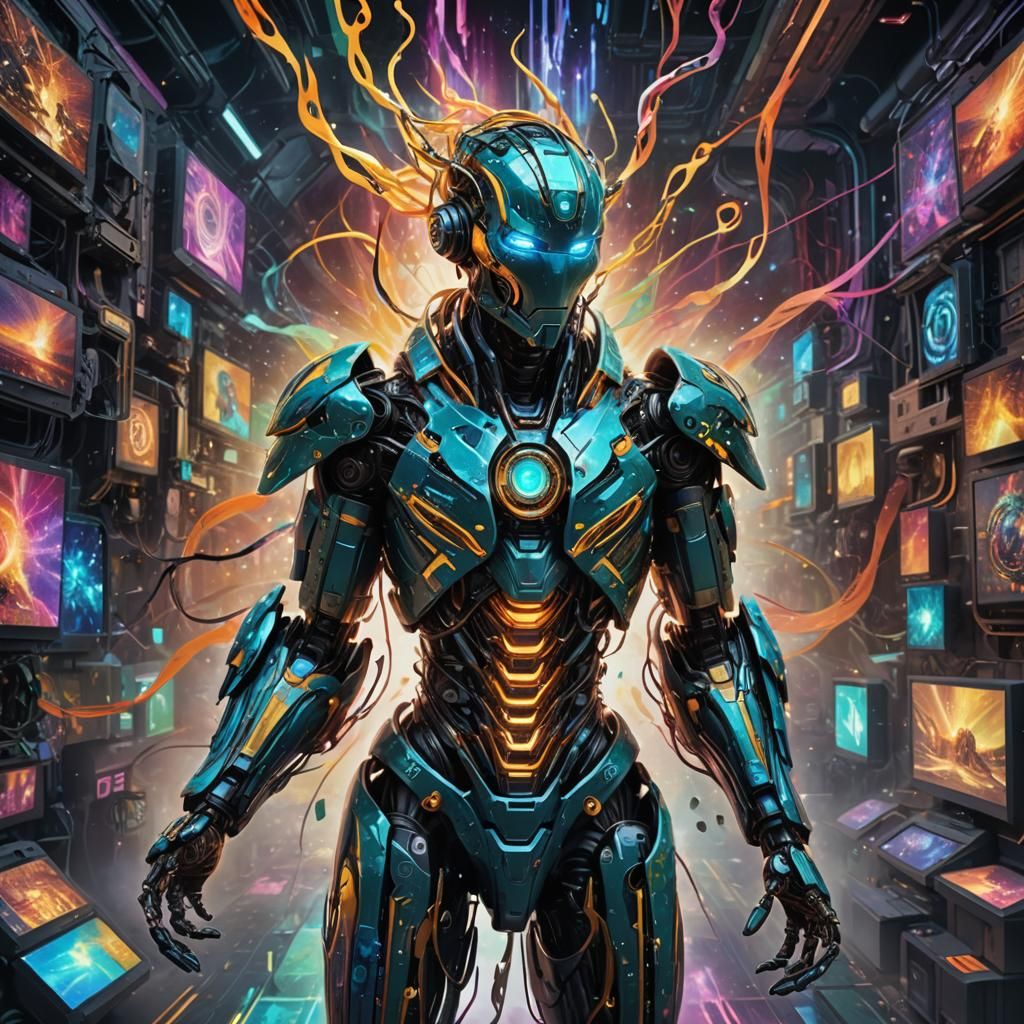 Intricate Hybrid Human-Robot Merging in Contemporary Fantasy...