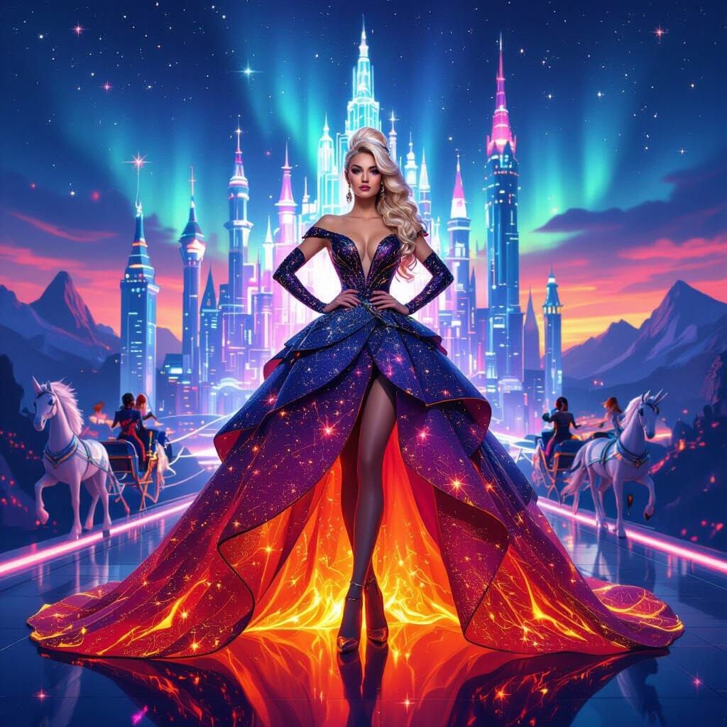 Sunset Shimmer: High-Fashion Icon in Starlight Gown