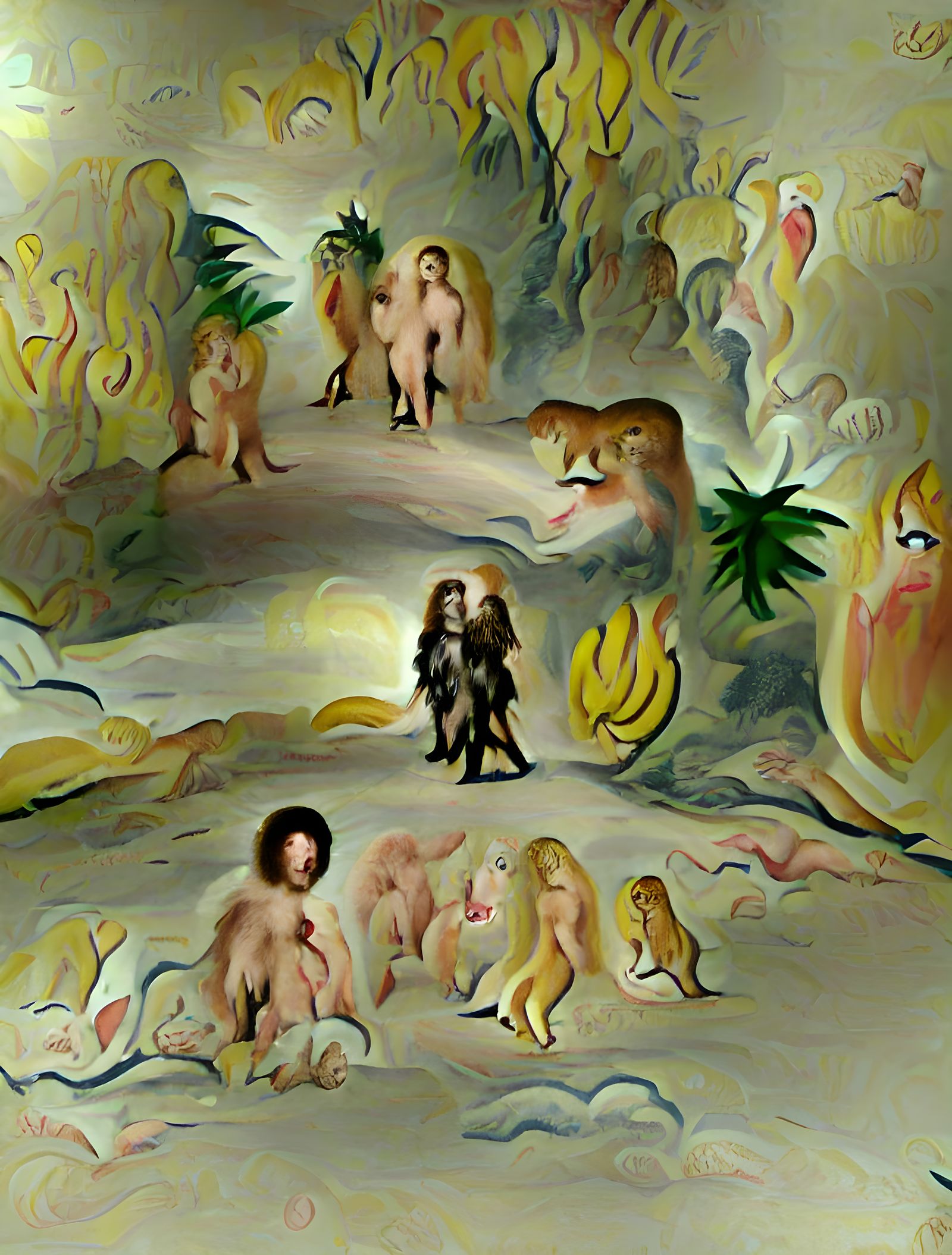 Adam and Eve's Expulsion: Maximalist Cave Art