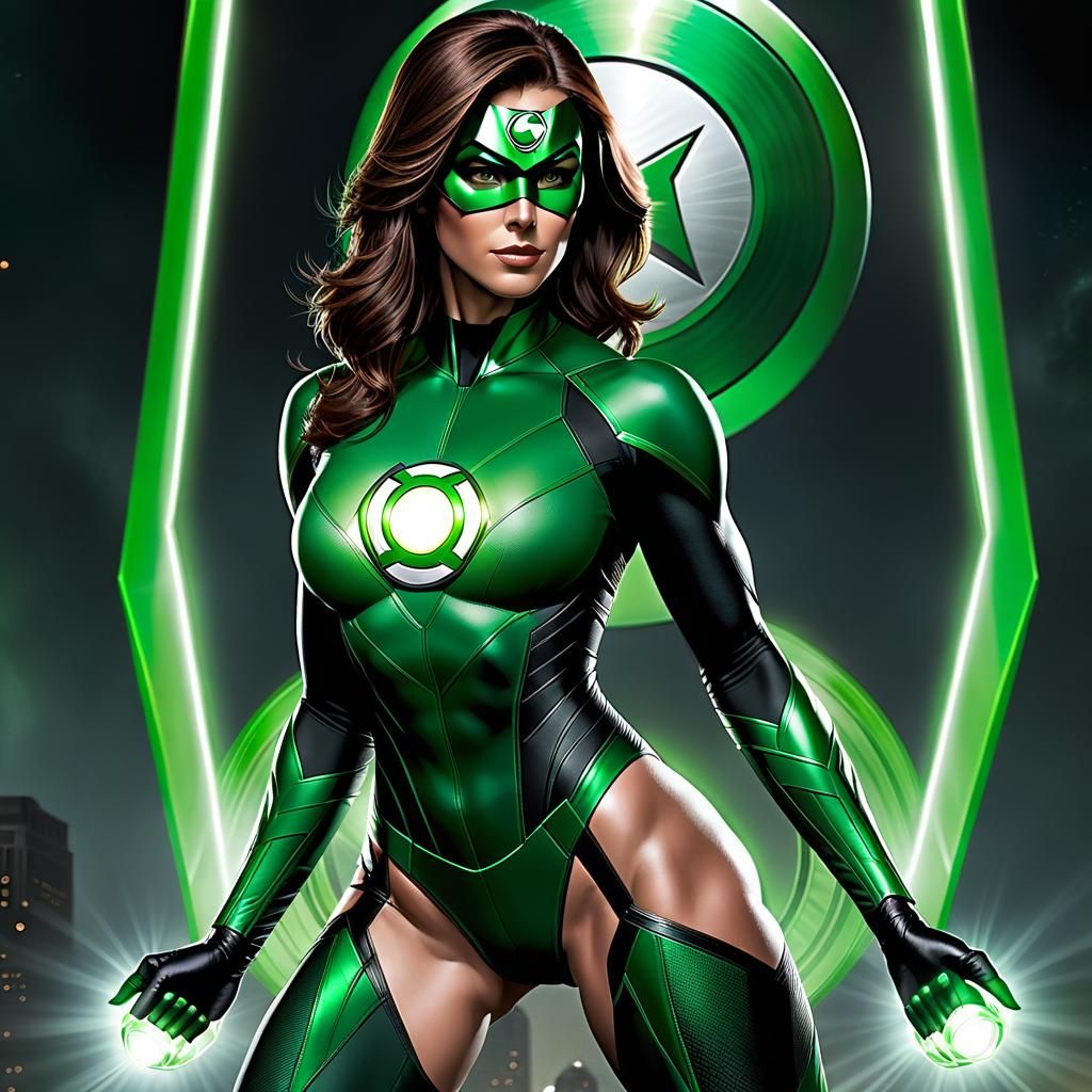 Photorealistic Green Lantern: Jordan Hal as Hero