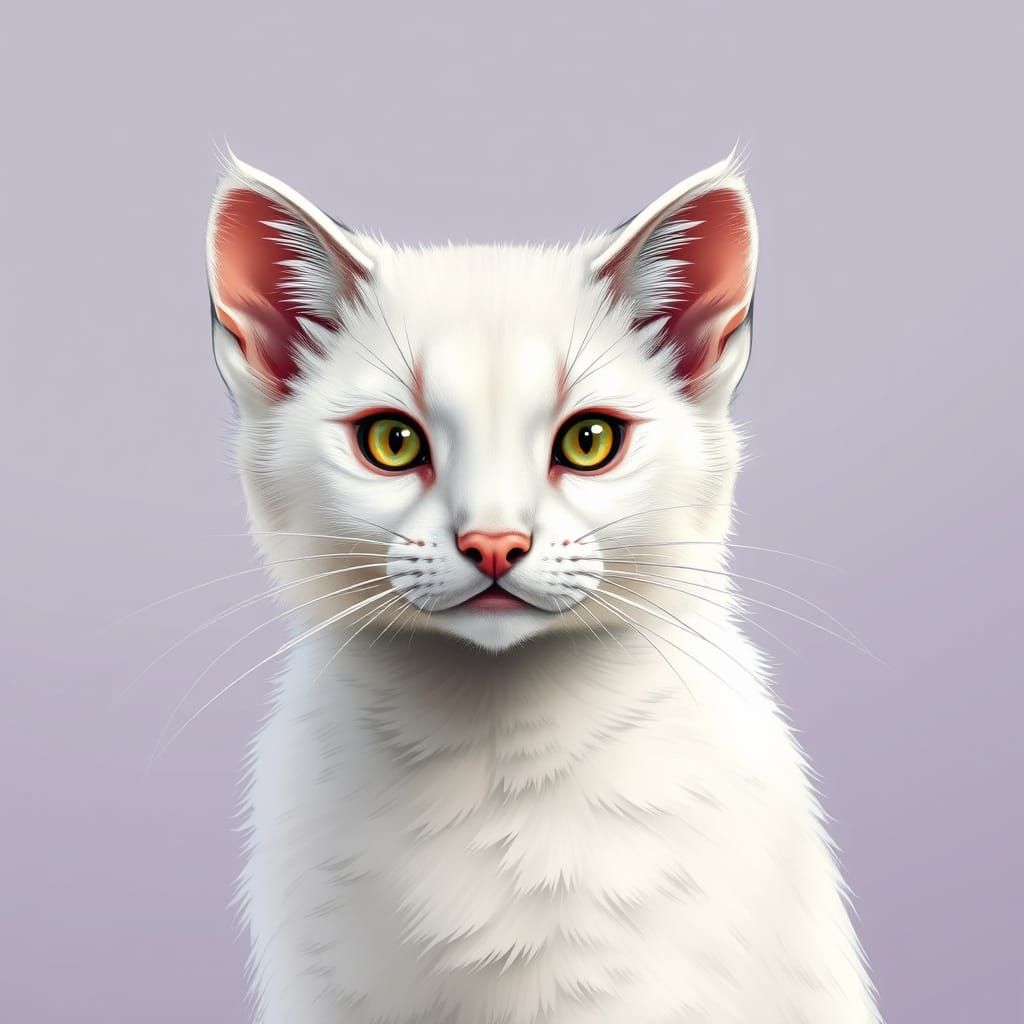 Regal Ermine in Comic Book Art Style